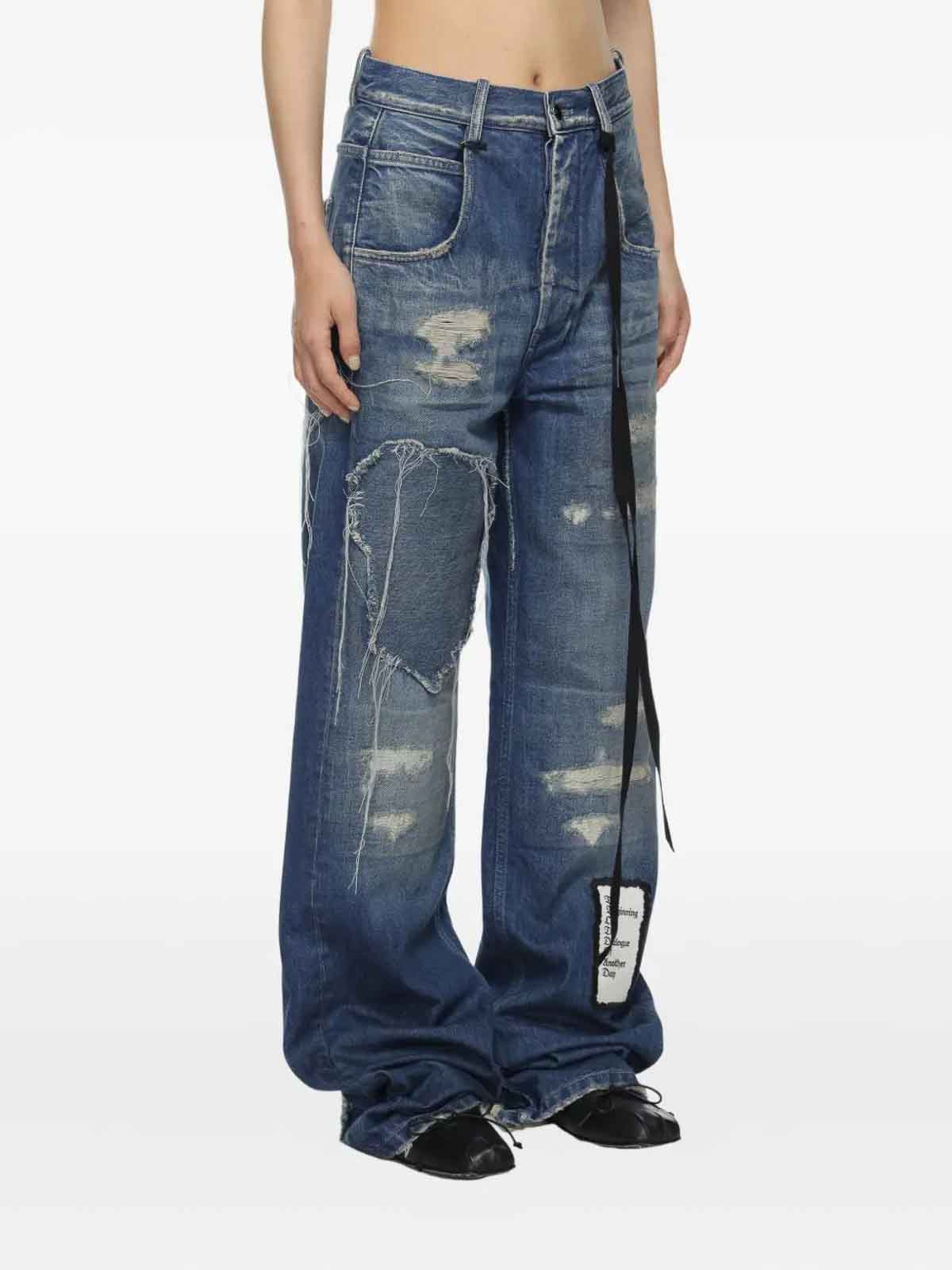 Ann Demeulemeester Claire 5-pockets Comfort Trousers In Multi