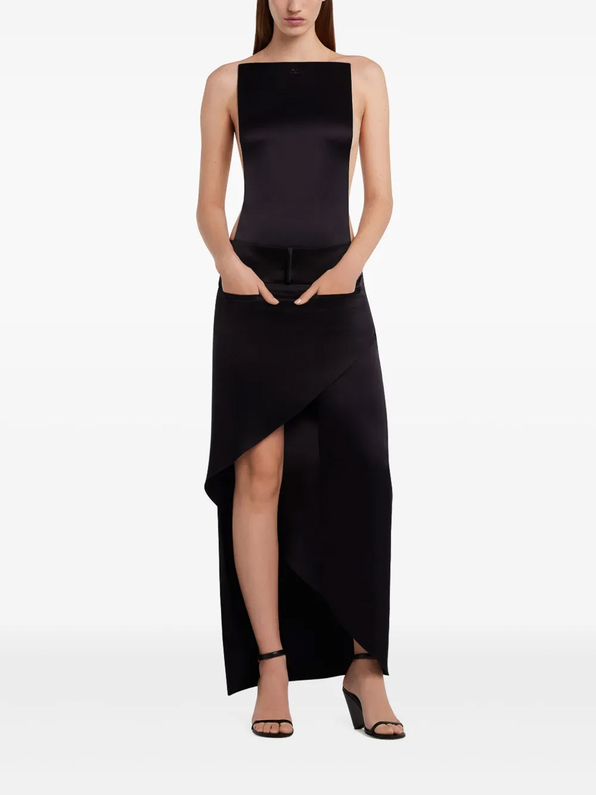 Courrèges Illusion Bodysuit In Black