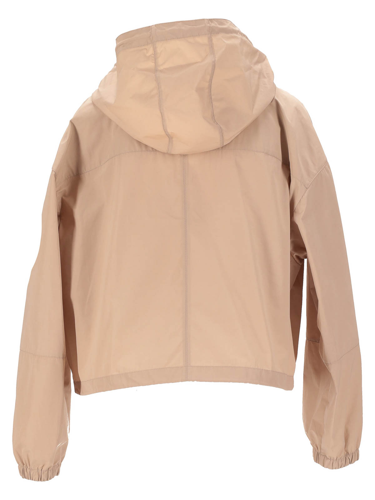 Moncler Sauvan Short Parka In Sand