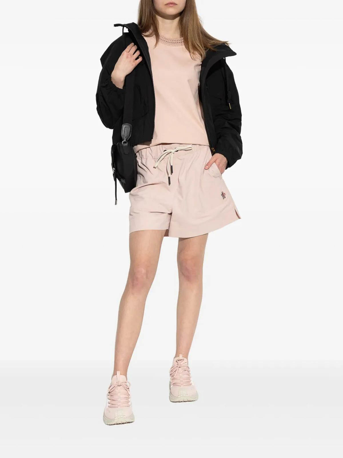 Moncler Sauvan Short Parka In Black