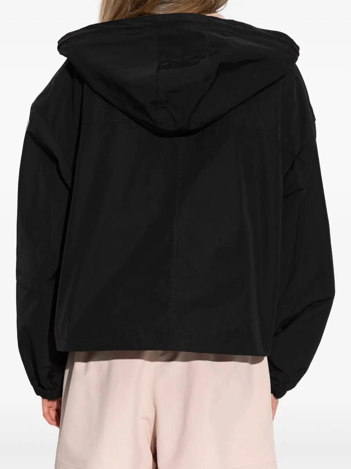 Moncler Sauvan Short Parka In Black
