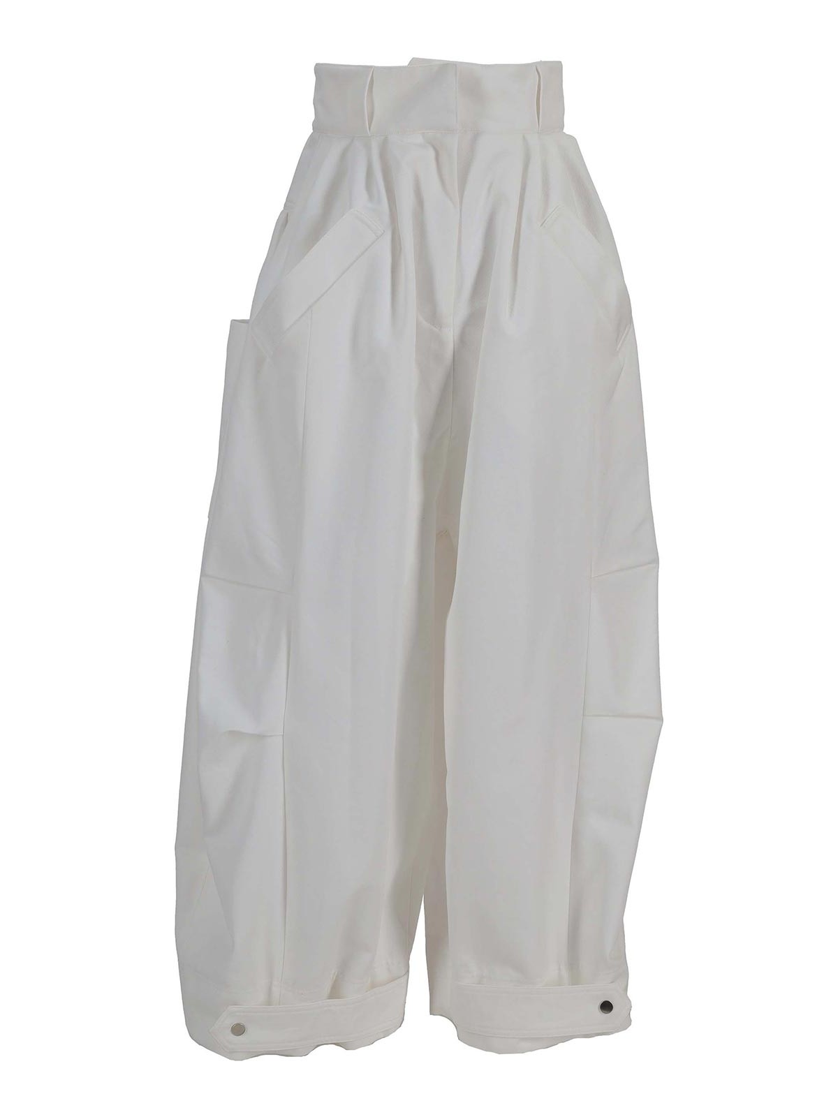 Niccolò Pasqualetti Montage Trousers - Cotton Twill In White