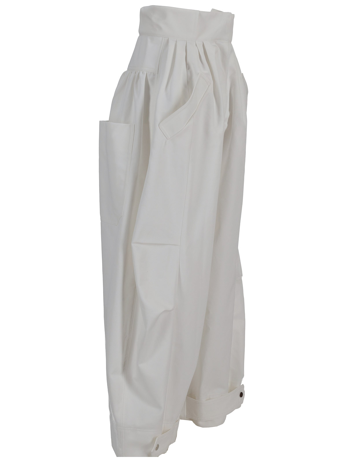 Niccolò Pasqualetti Montage Trousers - Cotton Twill In White