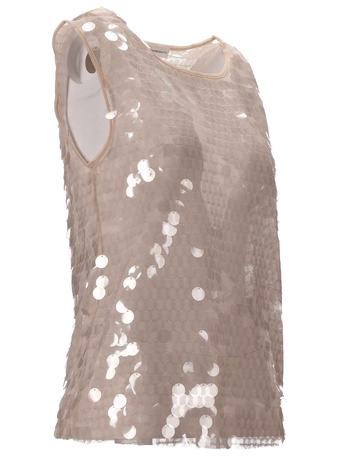 Niccolò Pasqualetti Carta Tank - Paillettes In Nude