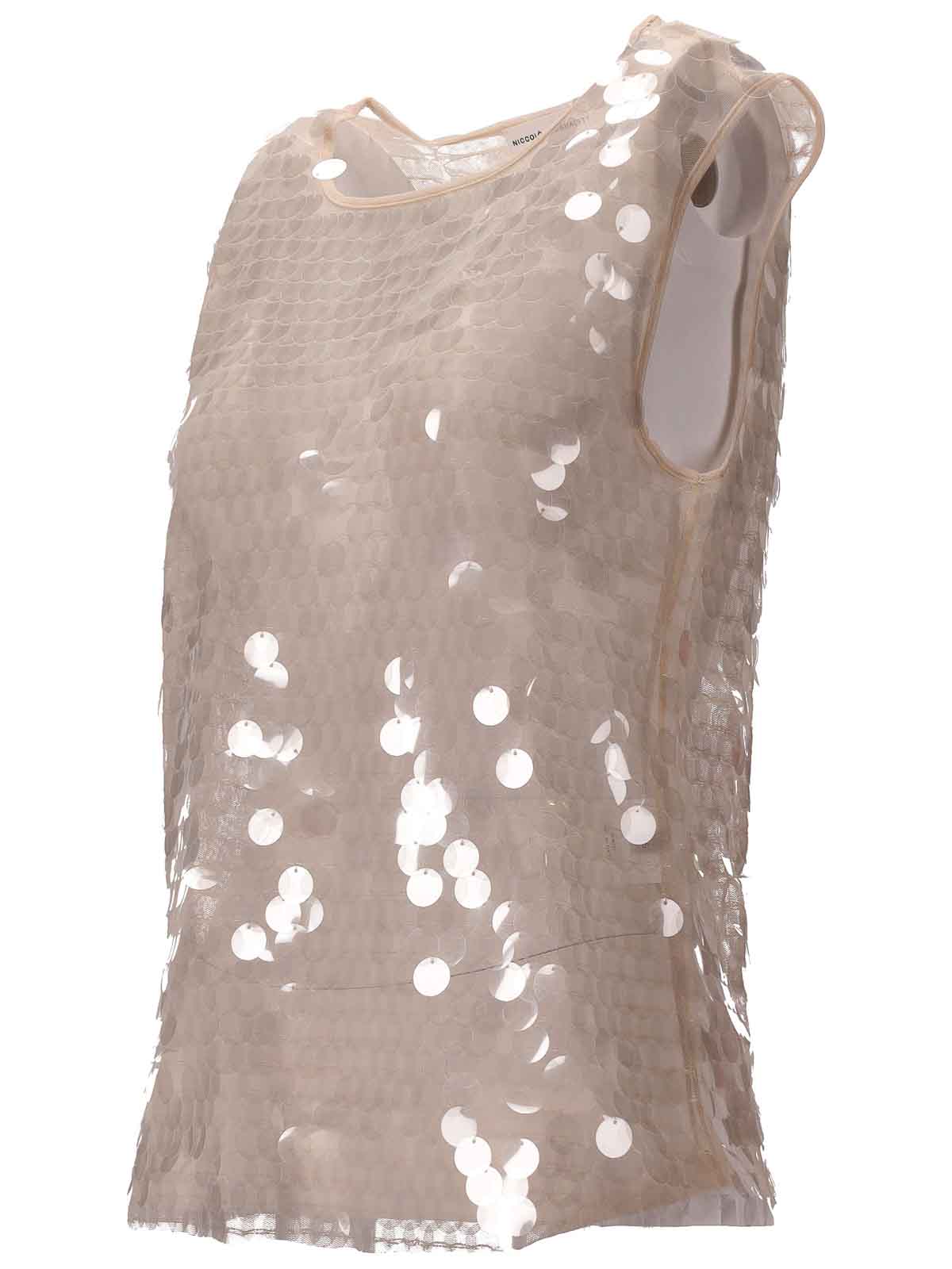Niccolò Pasqualetti Carta Tank - Paillettes In Nude