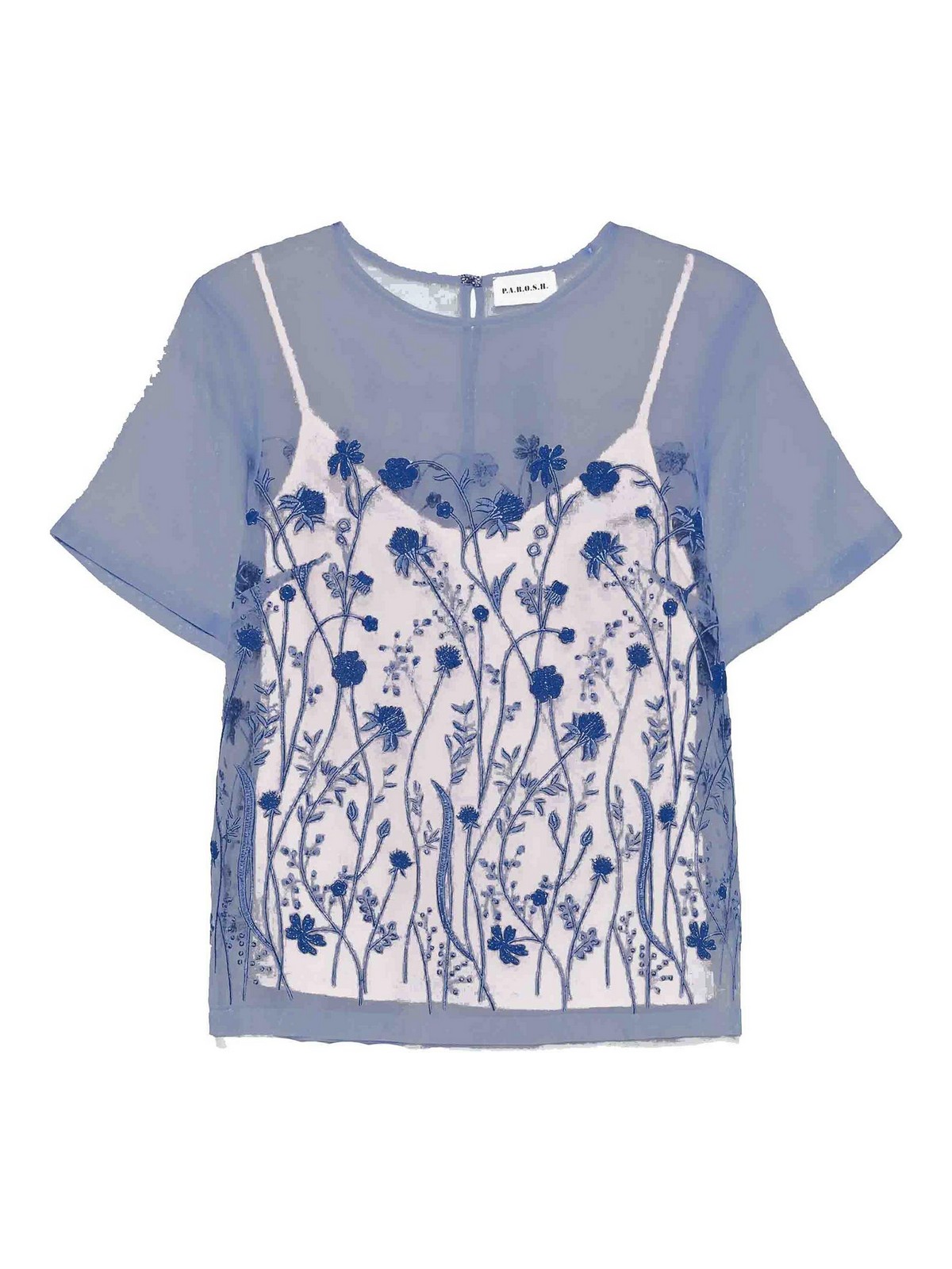 P.a.r.o.s.h Blouse Source In Blue