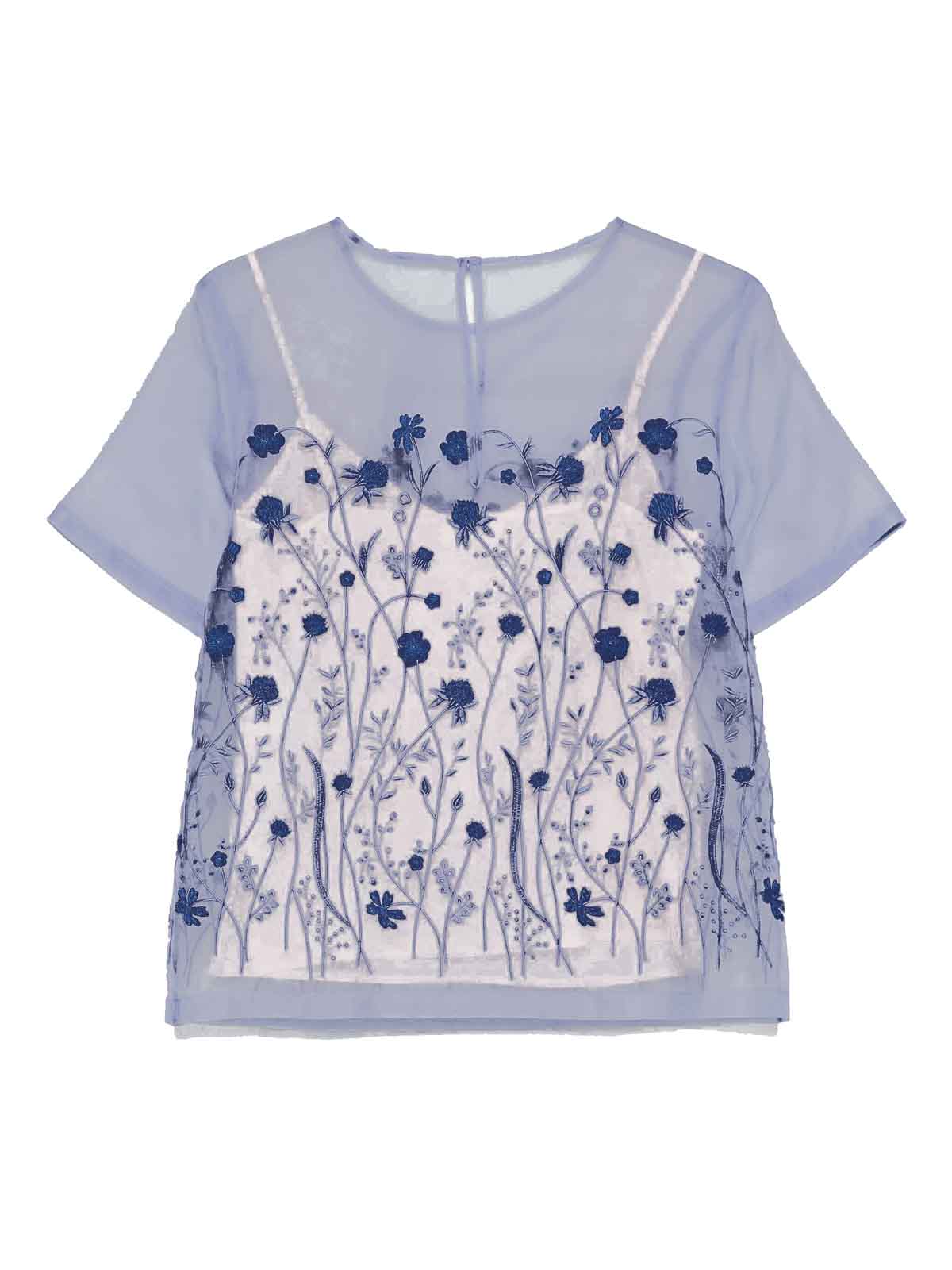 P.a.r.o.s.h Blouse Source In Blue