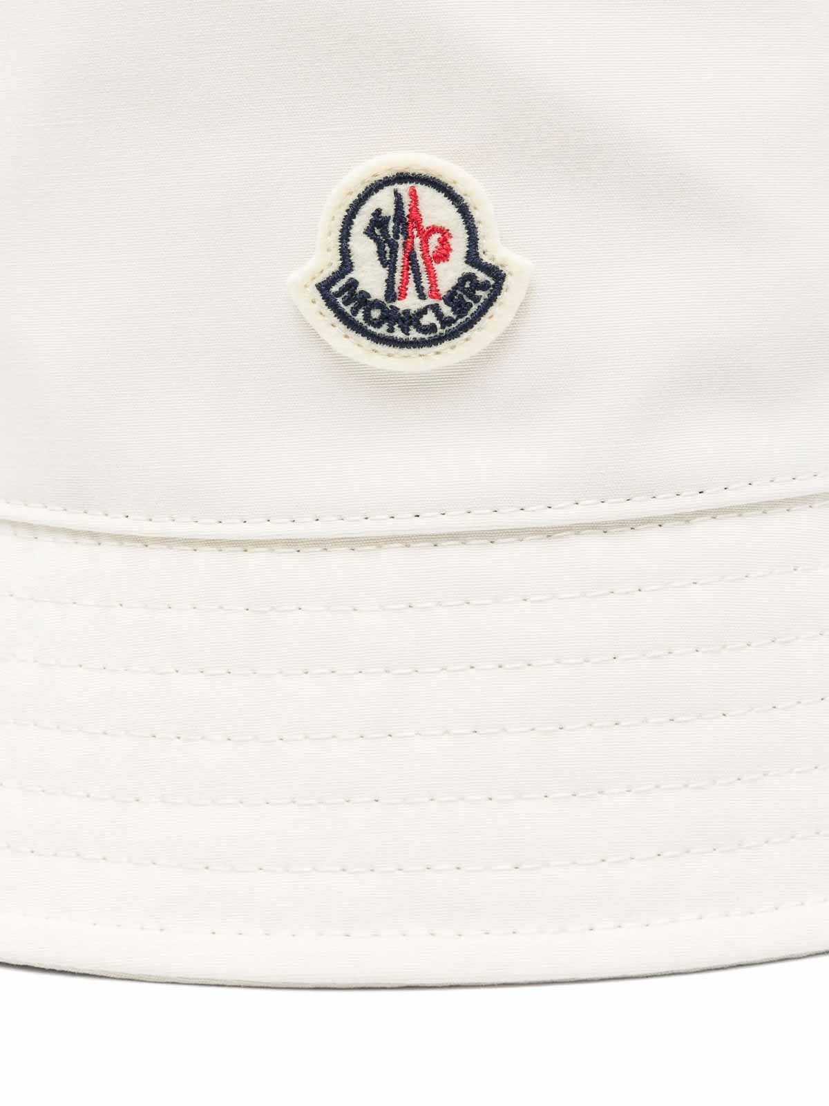 Moncler Cotton Bucket Hat In White