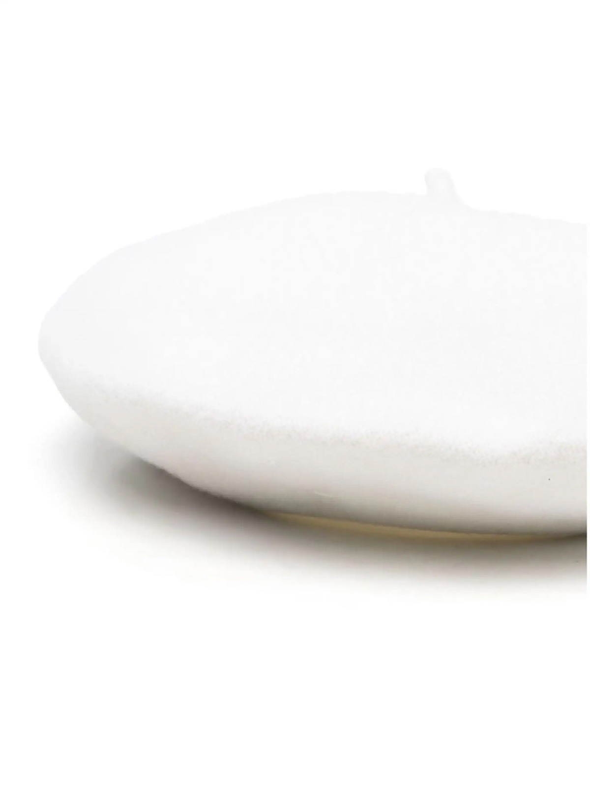 Maison Margiela Four-stitch Wool Beret In White