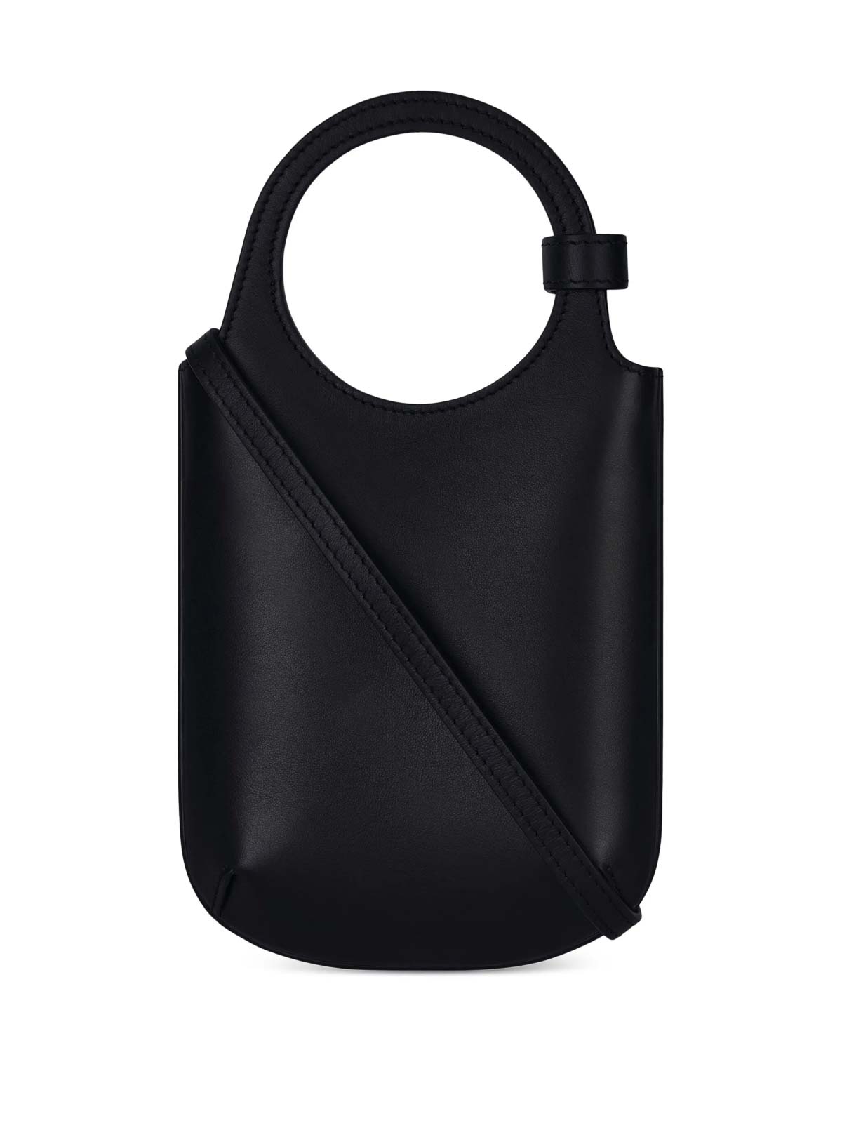 Courrèges Slim Holy Tote Bag In Black