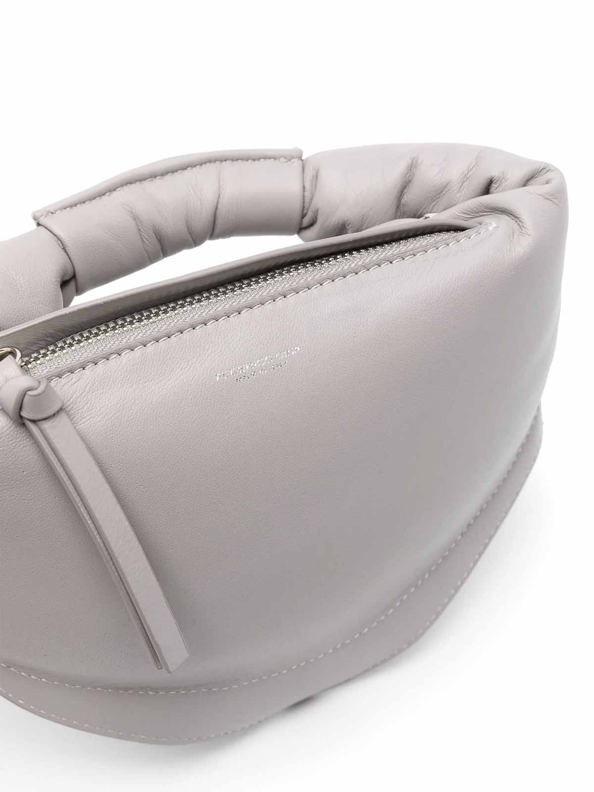 Federico Cina Mini Tortellino Tote Bag In Gray