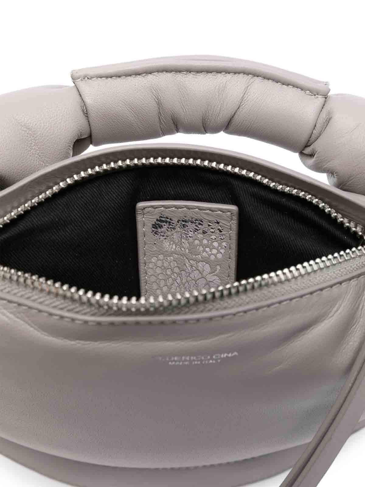 Federico Cina Mini Tortellino Tote Bag In Gray