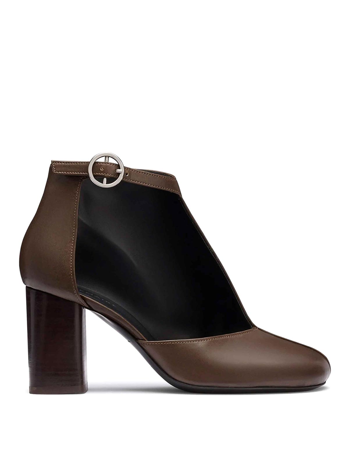 Lemaire 80mm Cut-out Boots In Brown