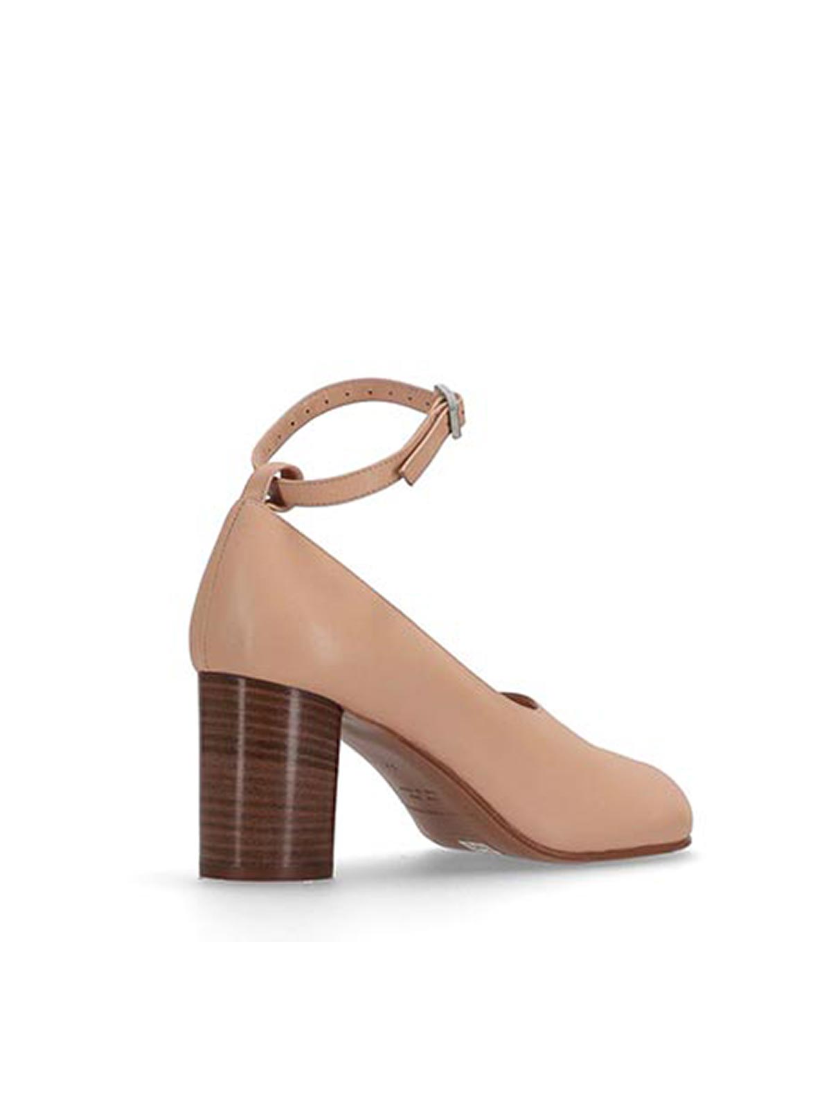 Niccolò Pasqualetti Obliqua Block Heel Pumps - Calfskin Leather In Sand