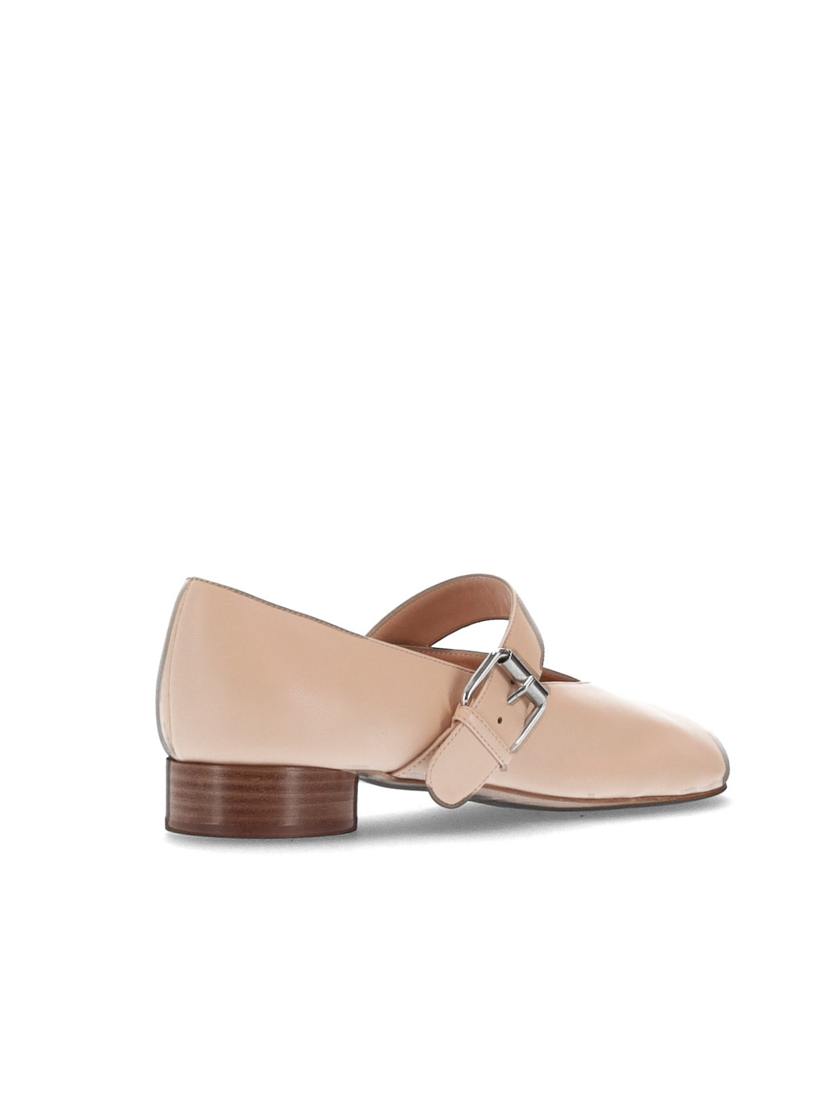 Niccolò Pasqualetti Obliqua Strap Ballerinas - Calfskin Leather In Sand