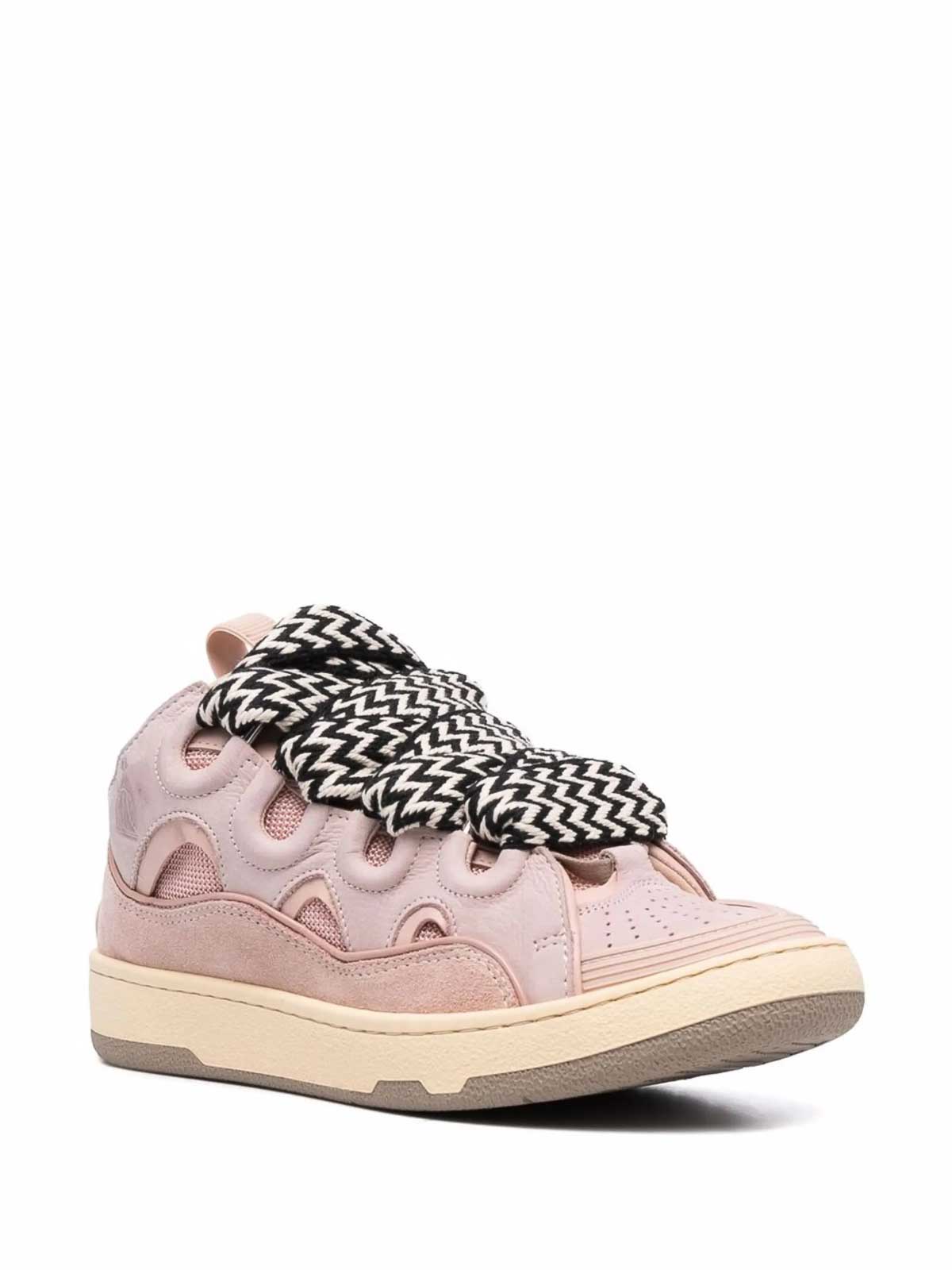 Lanvin Sneakers Curb Pink In Neutral