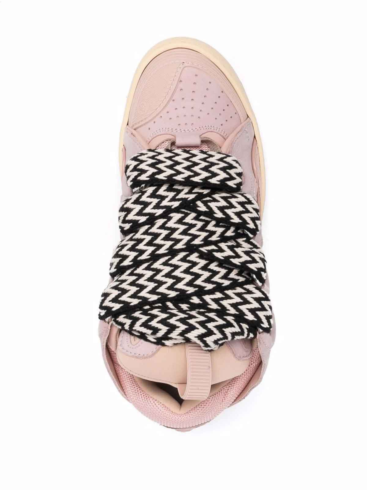 Lanvin Sneakers Curb Pink In Neutral