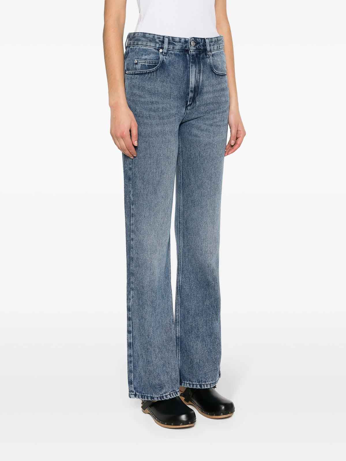 Isabel Marant High-rise Bootcut Denim Jeans With Belt Loops In Blue