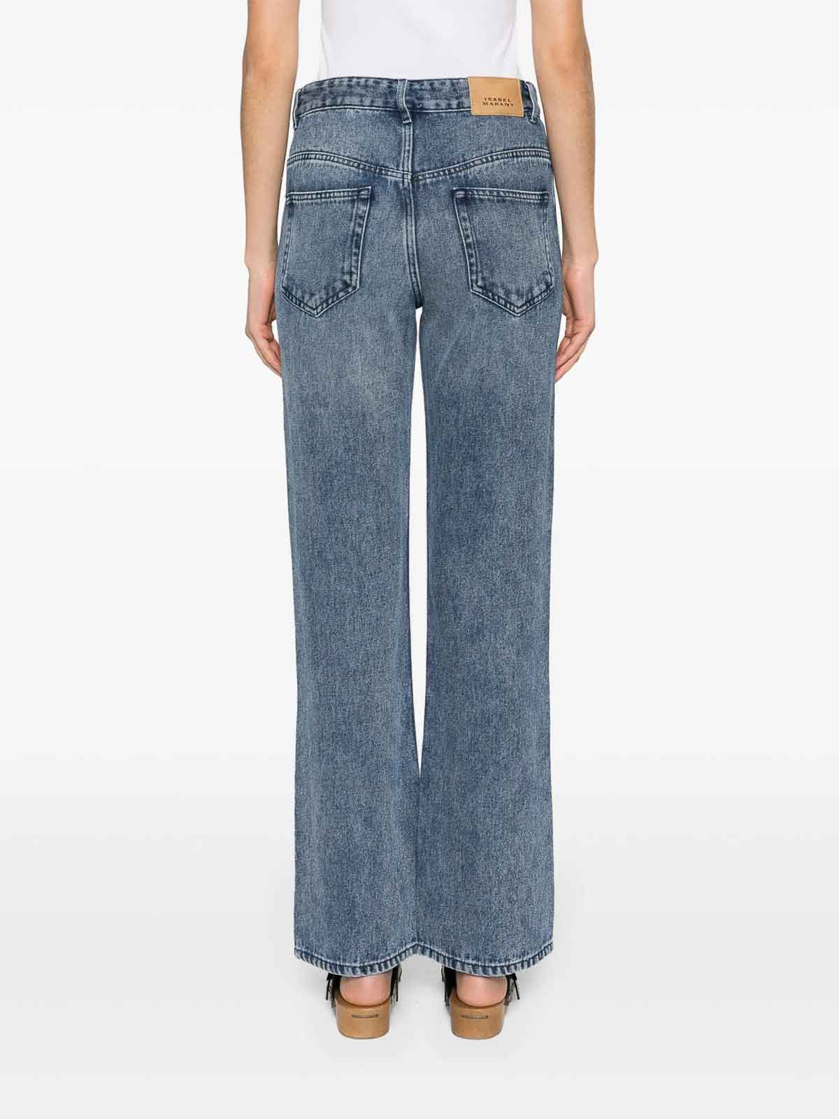 Isabel Marant High-rise Bootcut Denim Jeans With Belt Loops In Blue