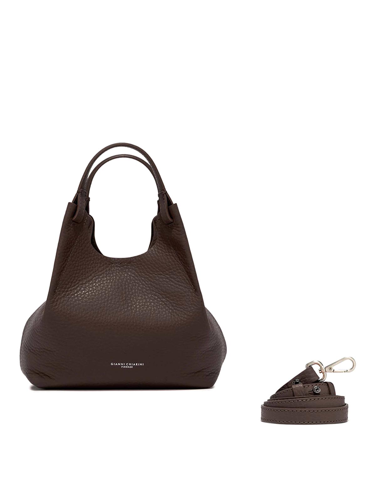 Gianni Chiarini Dua Leather Tote Bag In Black