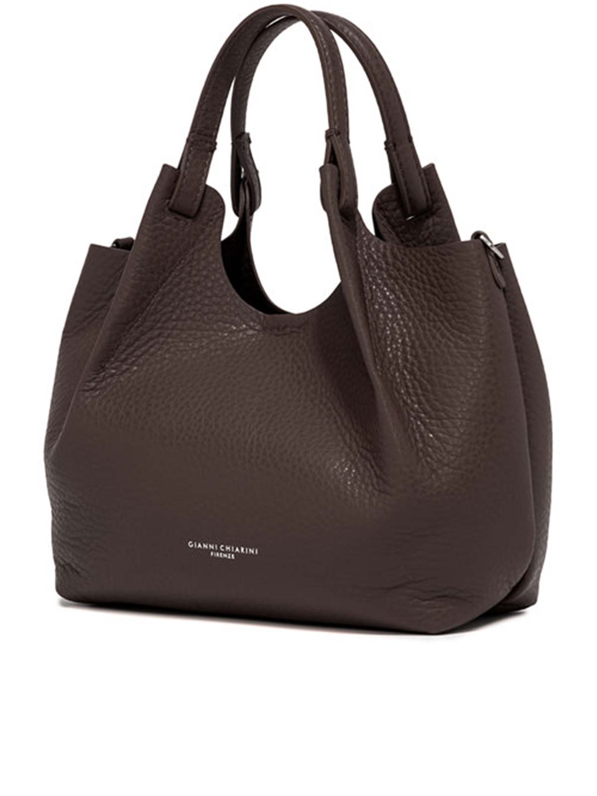 Gianni Chiarini Dua Leather Tote Bag In Black