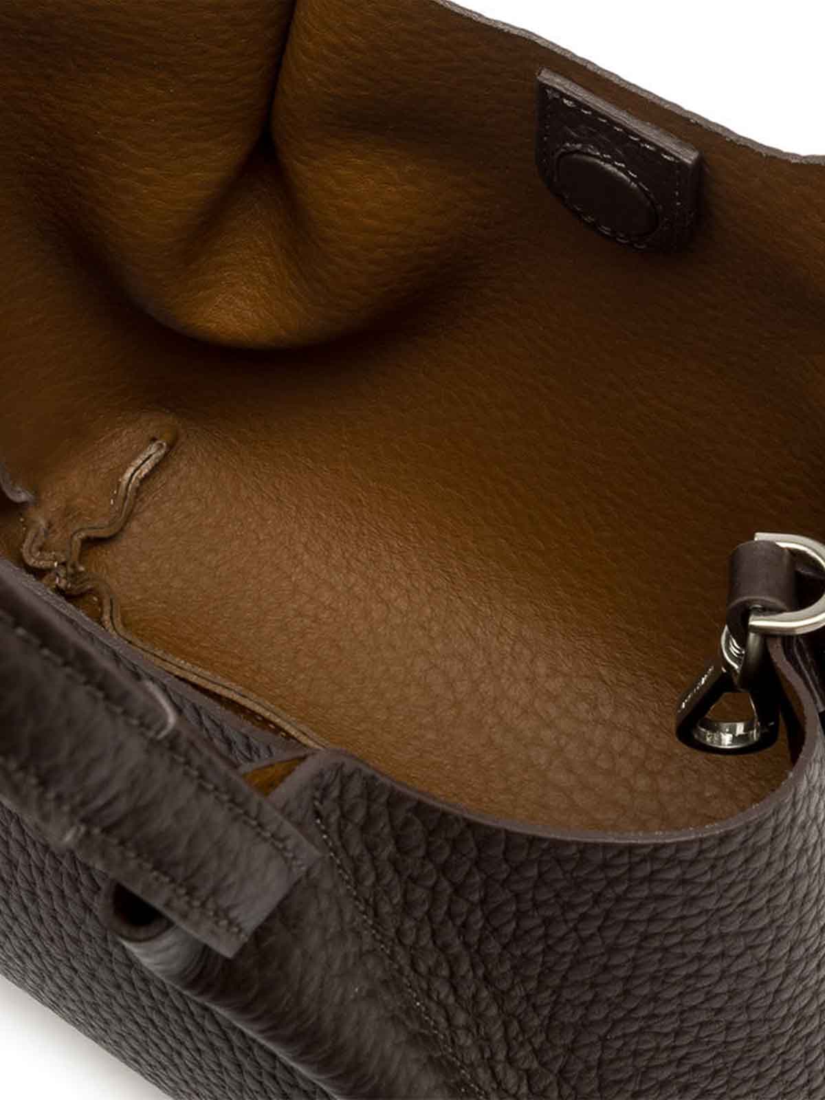 Gianni Chiarini Dua Leather Tote Bag In Black