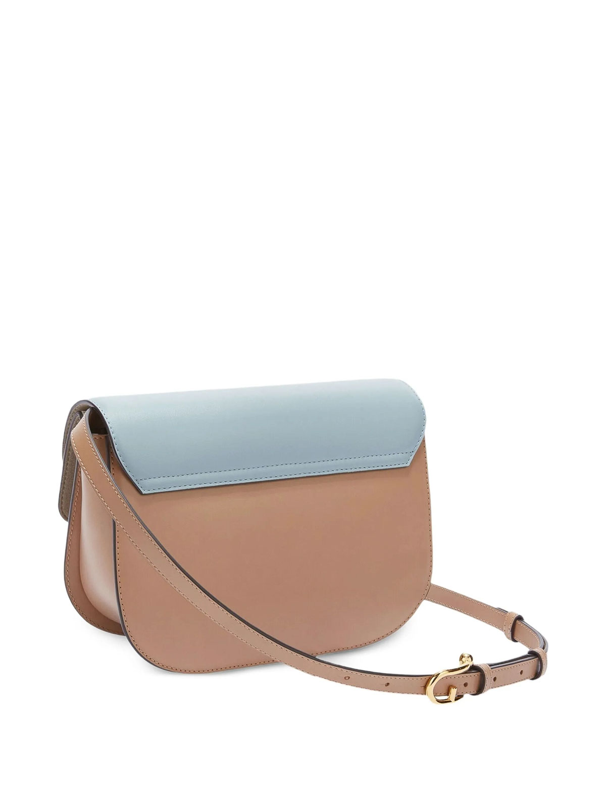 Furla Structured Shoulder Bag In Cognac Brown In Black