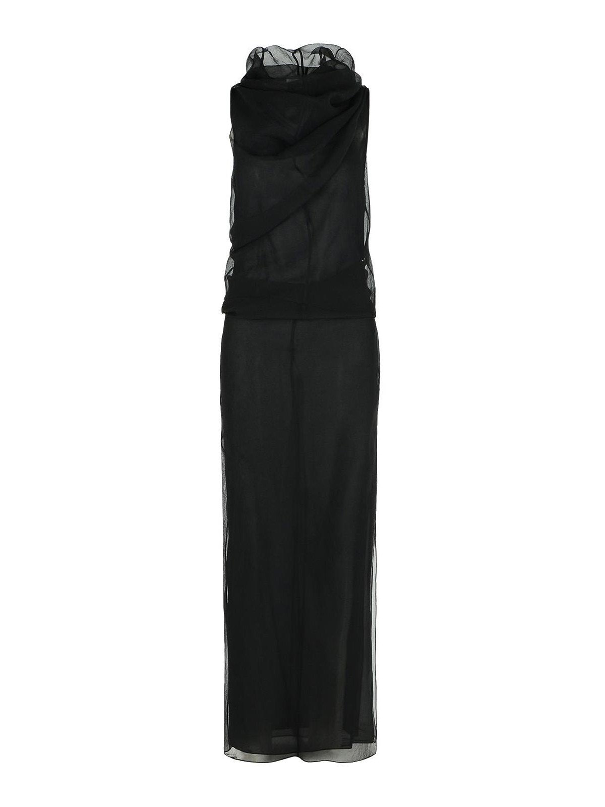 Khaite Jeanty Black Silk Dress