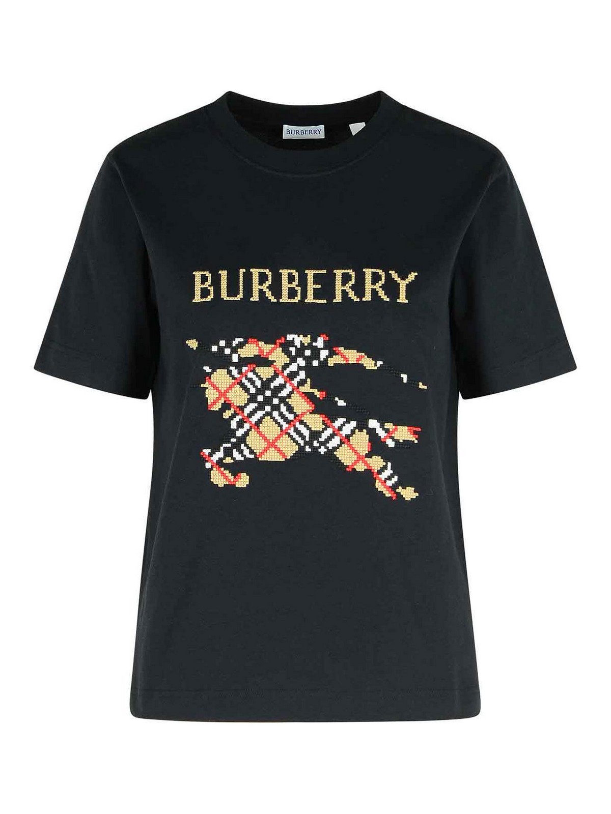 T-shirt di Cotton Black Frankie