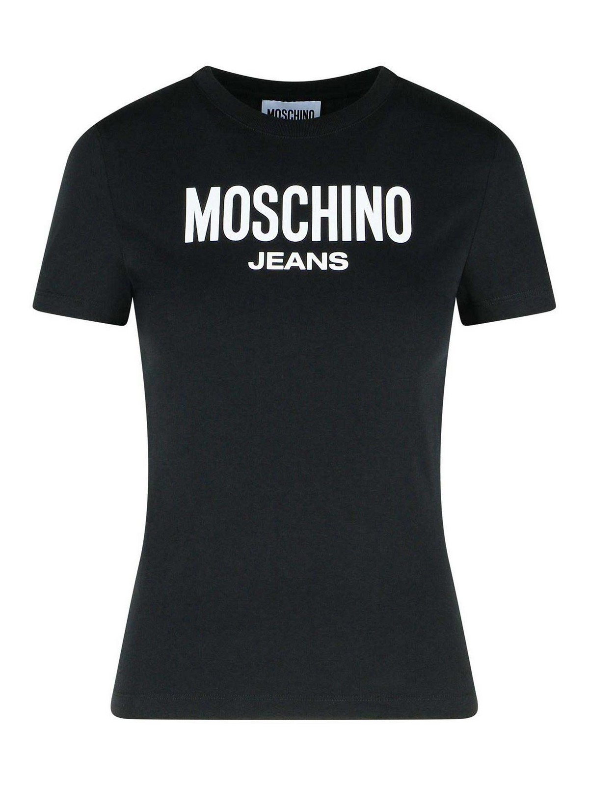 Tシャツ・カットソー MOSCHINO JEANS Woman T-Shirt Black 02213722 1555 Moschino EN | Moschino Jeans: Women's designer t-shirts