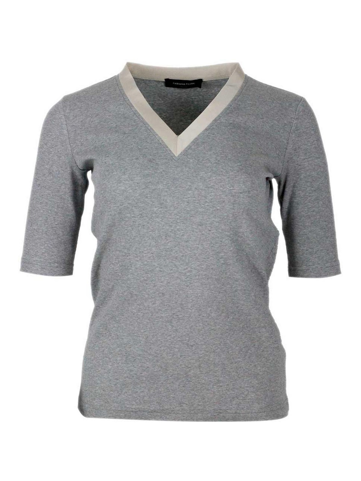Fabiana Filippi T-shirt Grey In Gray
