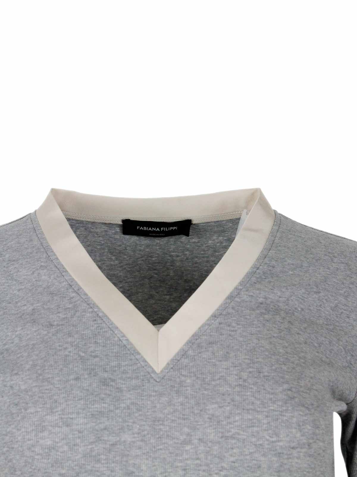 Fabiana Filippi T-shirt Grey In Gray