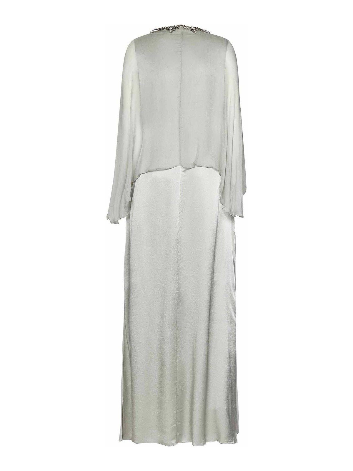 slim fit dress slacks Standards & Practices Plus Size Gray Floral Print Chiffon Kimono Wrap Maxi  Dress - Olivia