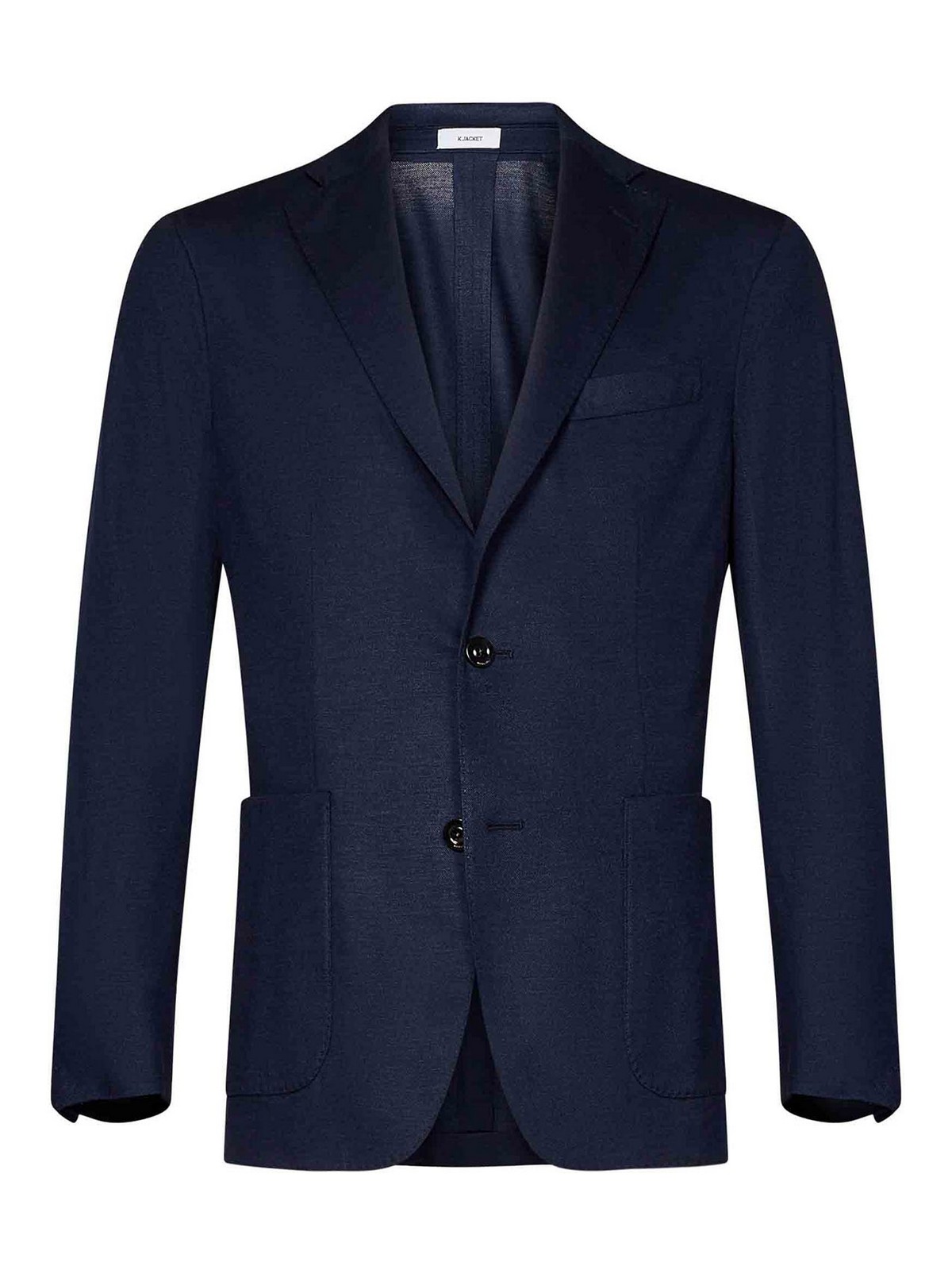 Boglioli Single-breasted Blue Cashmere In Blue