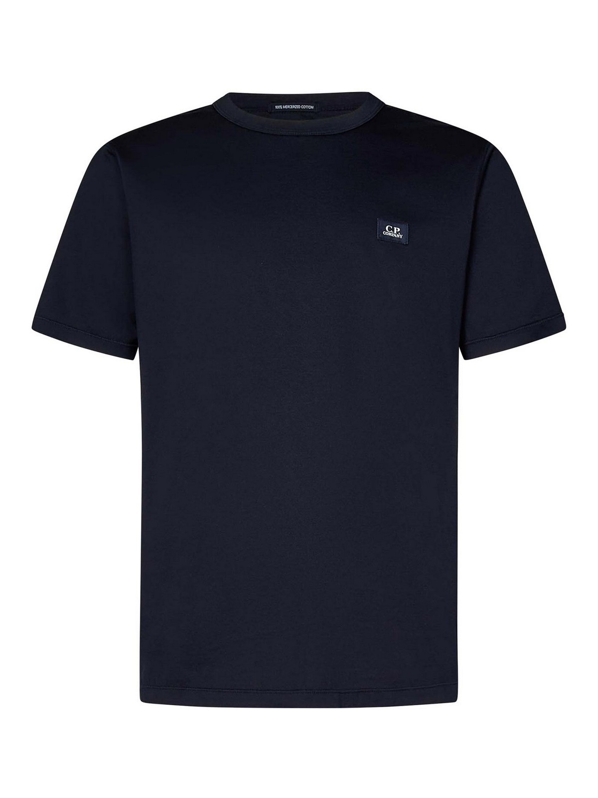 Tシャツ・カットソー C.P. COMPANY Men T-shirt Black 18CMTS087A006374G 999 C.P. Company Tシャツ - ブルー | 18CMTS087A006374G888