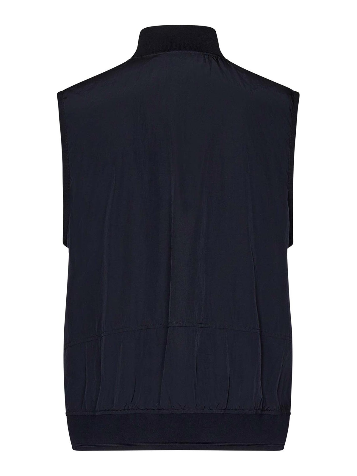 C.p. Company Midnight Blue Sleeveless Jacket In Blue