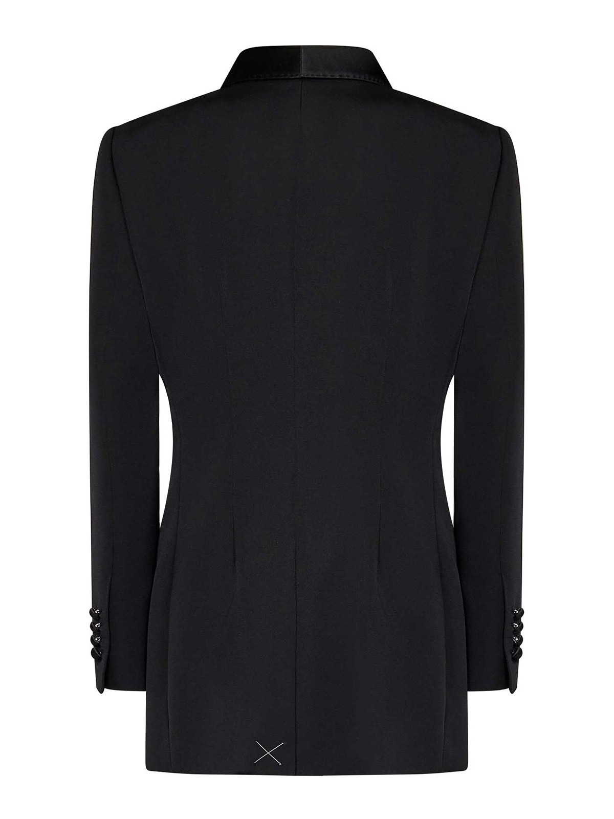 Dolce & Gabbana Single-breasted Black Virgin Wool Jacket In Black