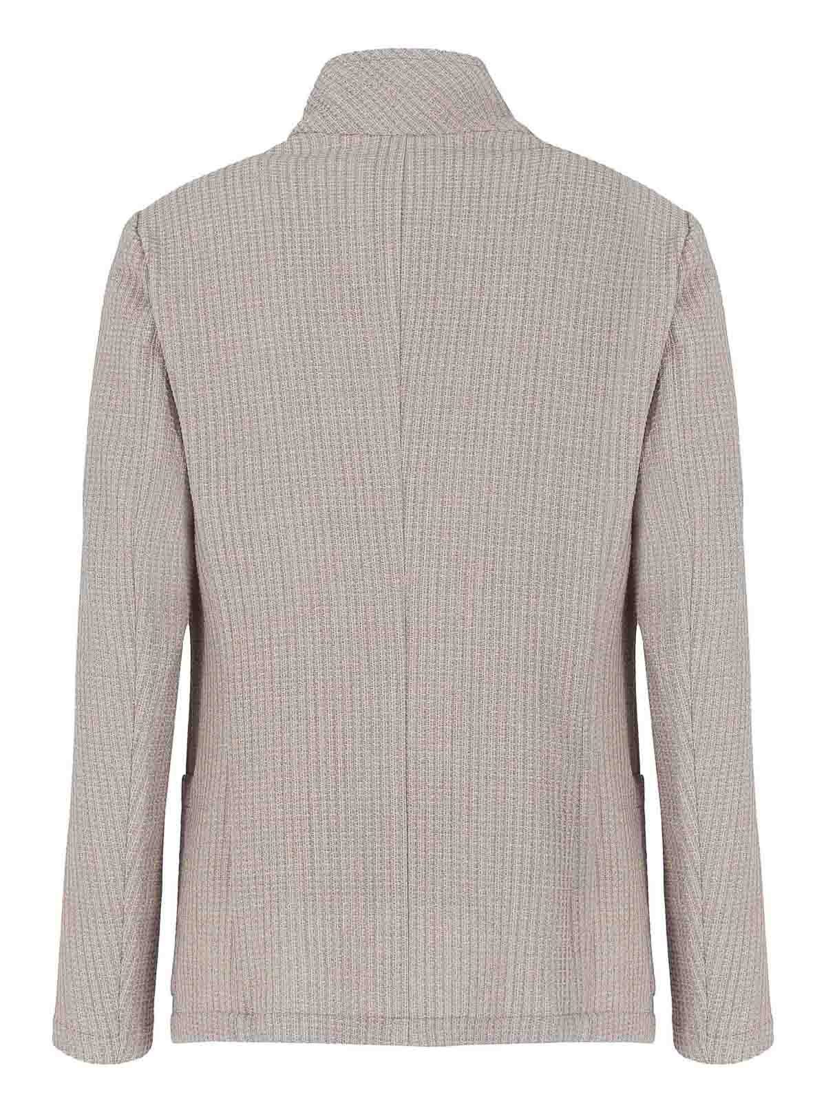 Emporio Armani Blazer - Beis In Brown