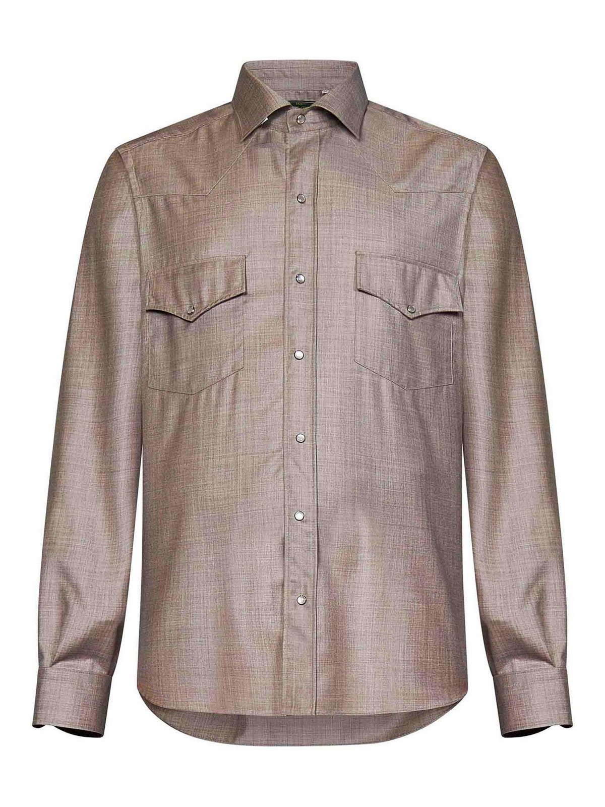 Franzese Collection Model Western Shirt In Sand