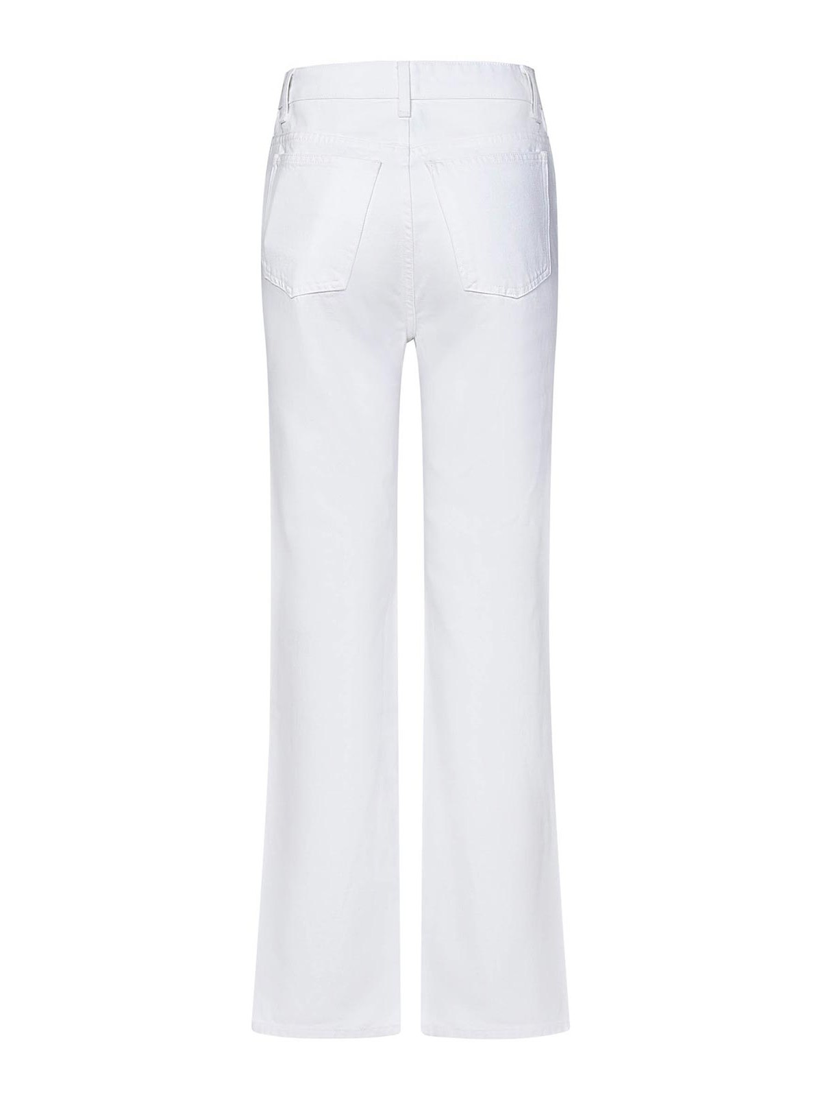 Khaite High-waisted White Cotton Denim Jeans In White
