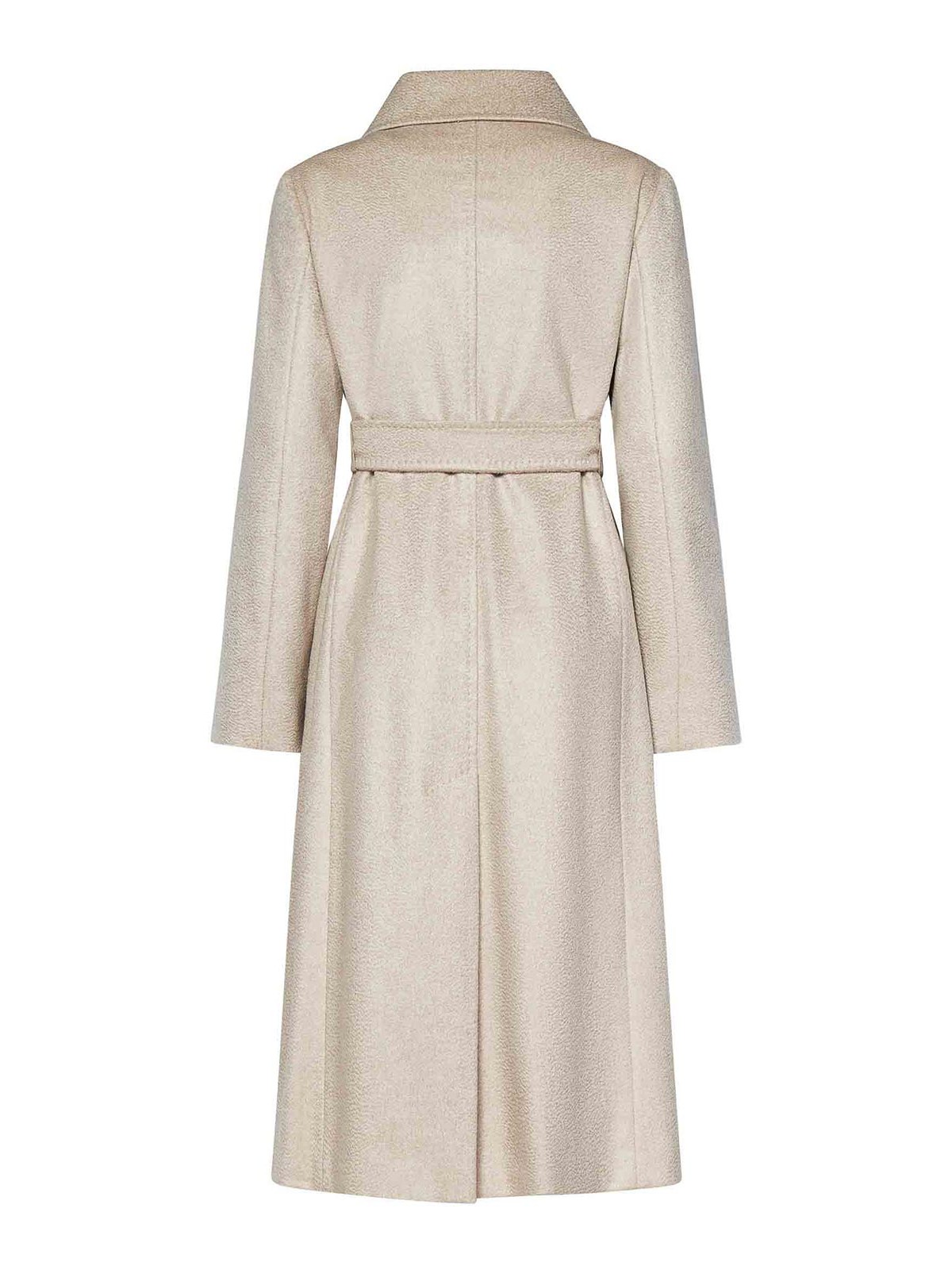 Max Mara Taupe Double-breasted Cashmere Coat In Neutral