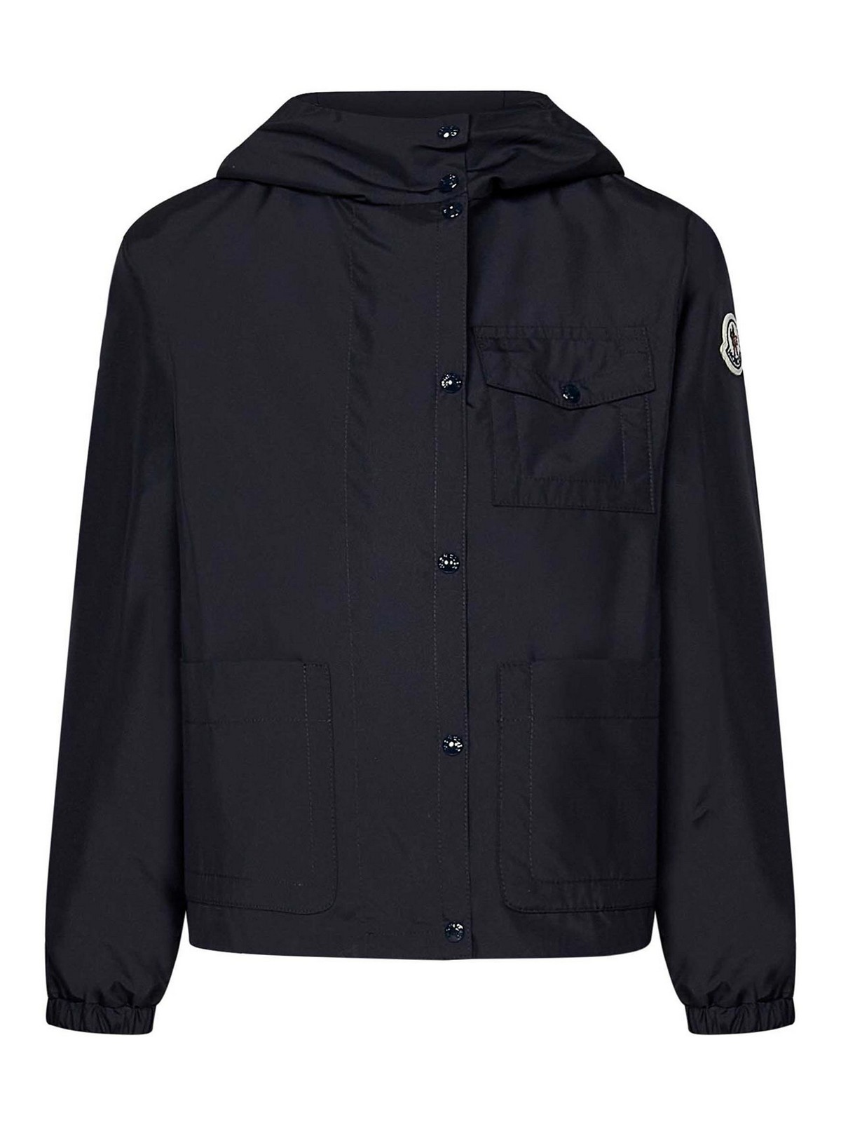 Moncler Genius Pulane *icon Hooded Jacket For Girls In Blue