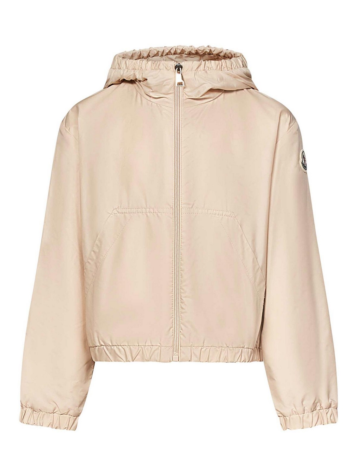 Moncler Genius Saria *icon Girls Hooded Jacket In Neutral