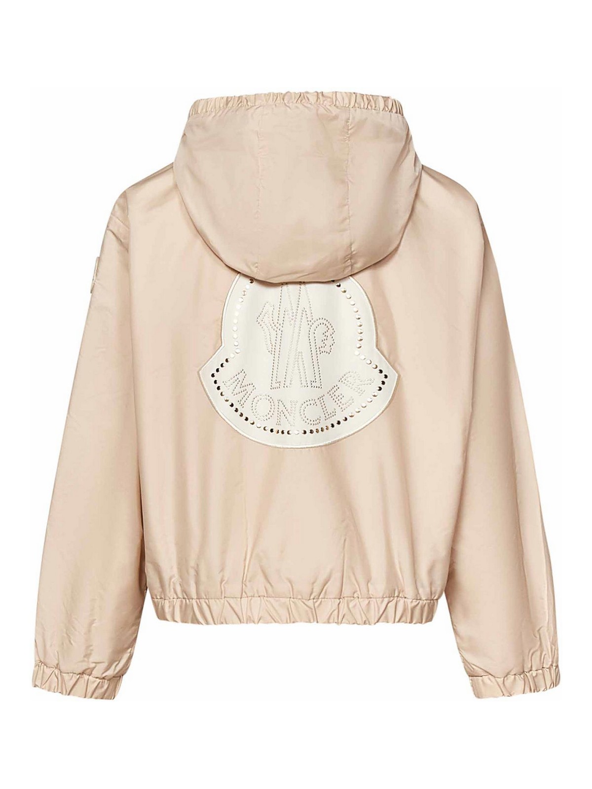 Moncler Genius Saria *icon Girls Hooded Jacket In Neutral
