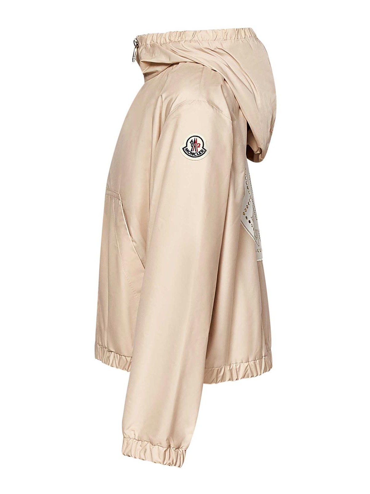 Moncler Genius Saria *icon Girls Hooded Jacket In Neutral