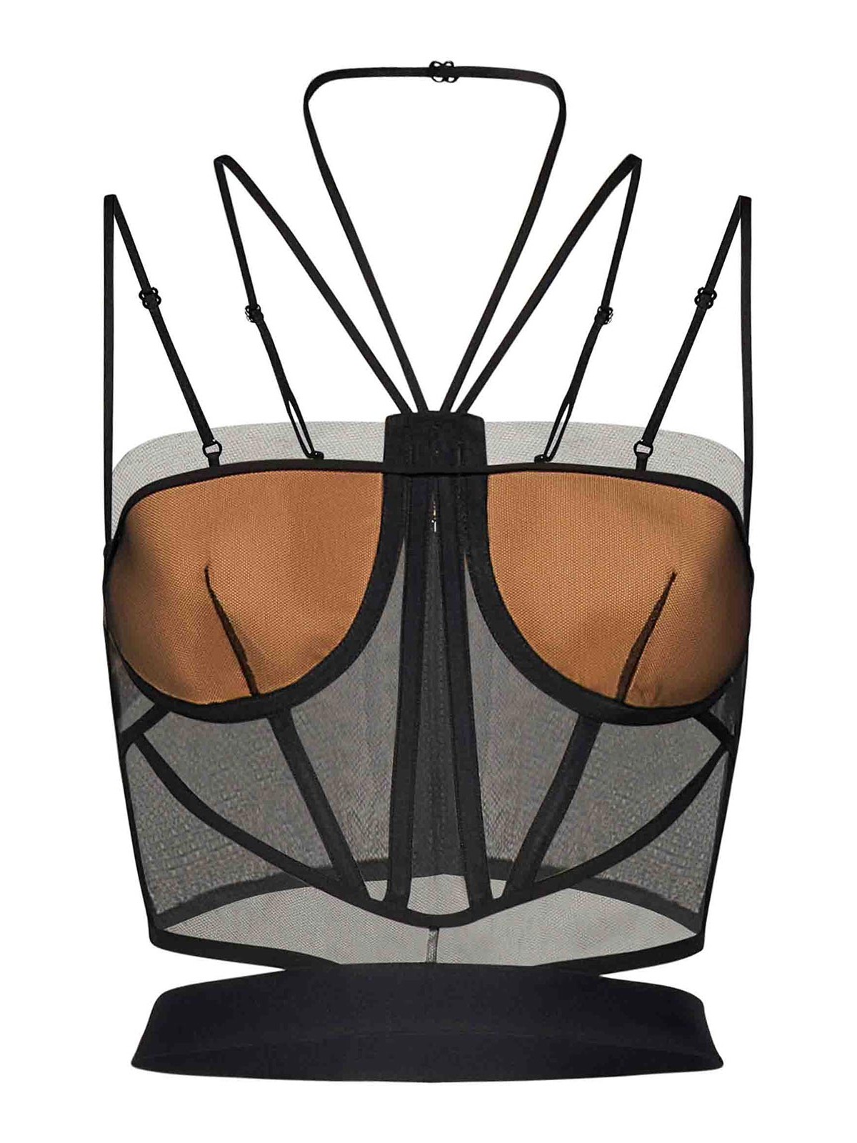 Nensi Dojaka Helen Corset In Black In Black