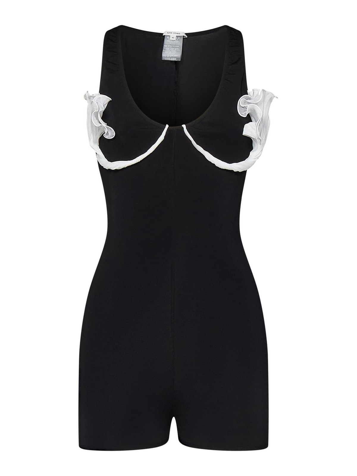 Nensi Dojaka Kylie Jumpsuit In Black Stretch Jersey In Black