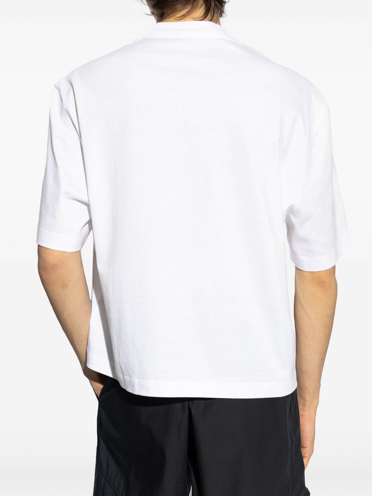 Versace Graphic-print Crewneck T-shirt In White