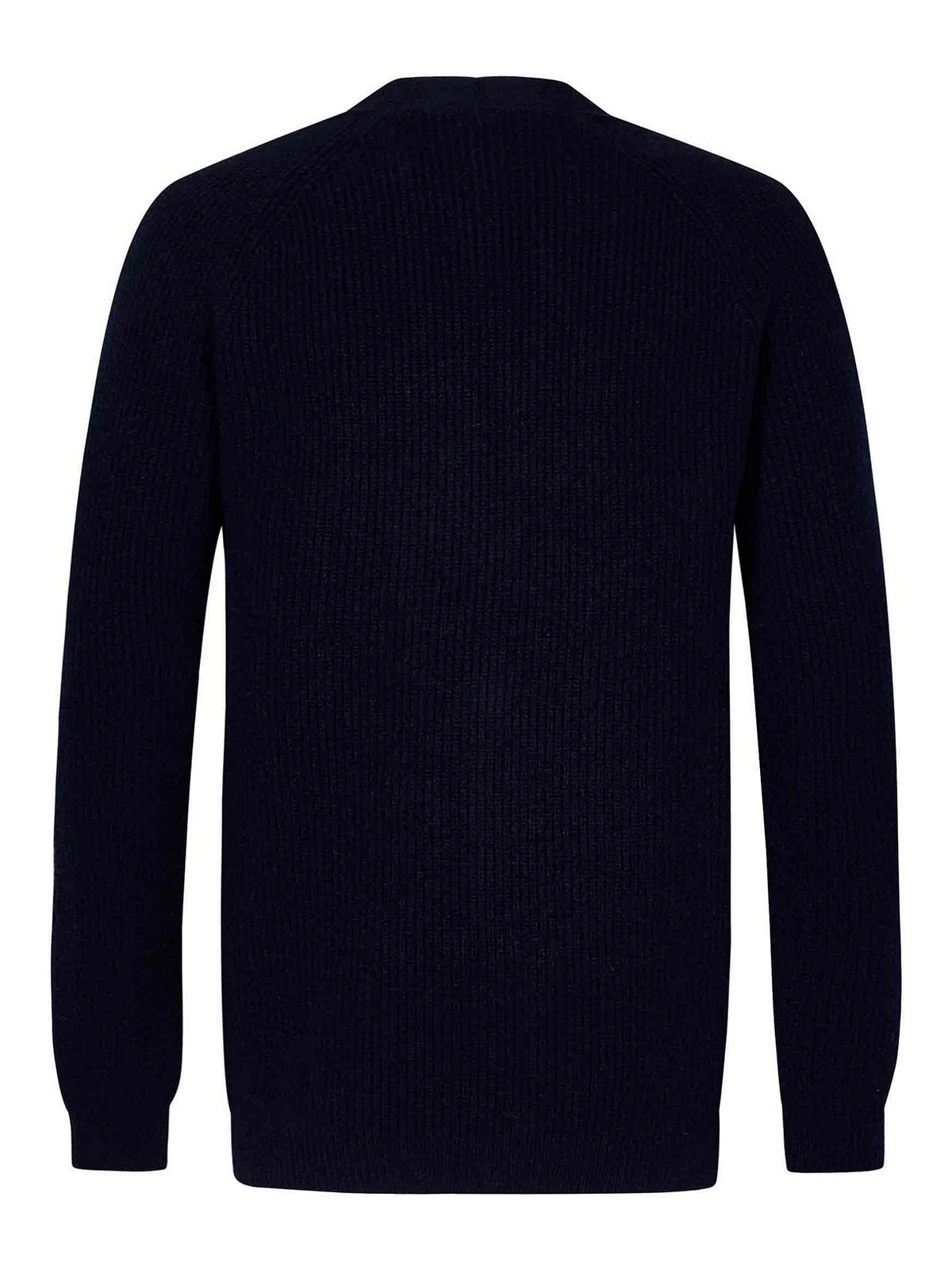 Franzese Collection Fishermans Rib-stitch Cashmere Knit Cardigan In Blue