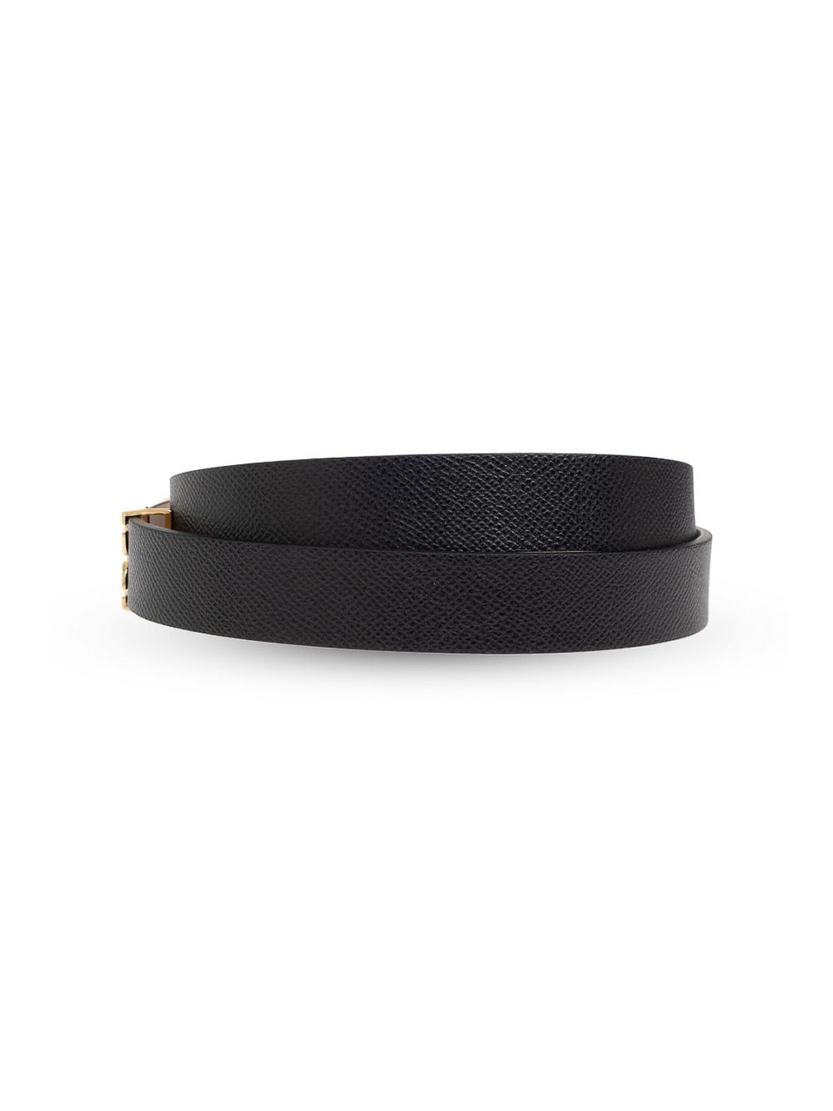 ベルト Victoria Beckham 1424ABL005953A Belts Black Frame Belt In Midnight Navy Leather | Designer Leather Goods